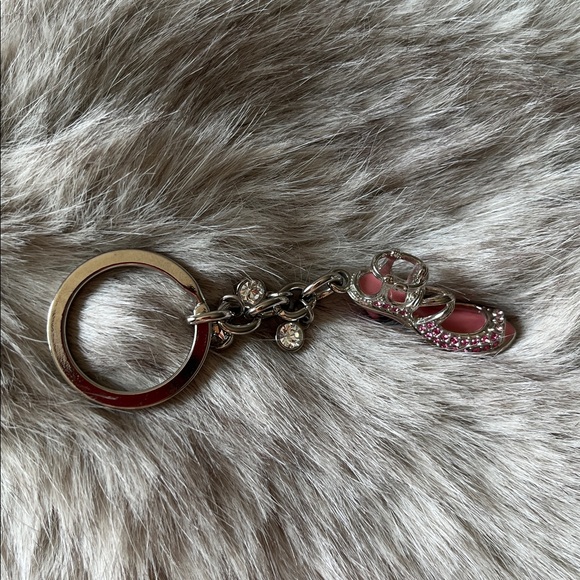 Pink/Silver Rhinestone High Heel Keychain - Picture 4 of 8